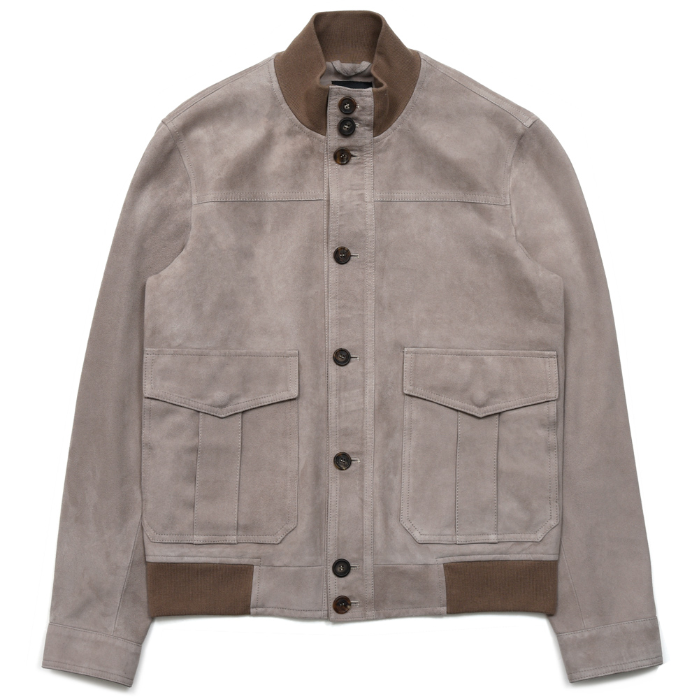 EMMETI / エンメティ<br>GUS LANA ゴートスエード ドライビングブルゾン 74261001013