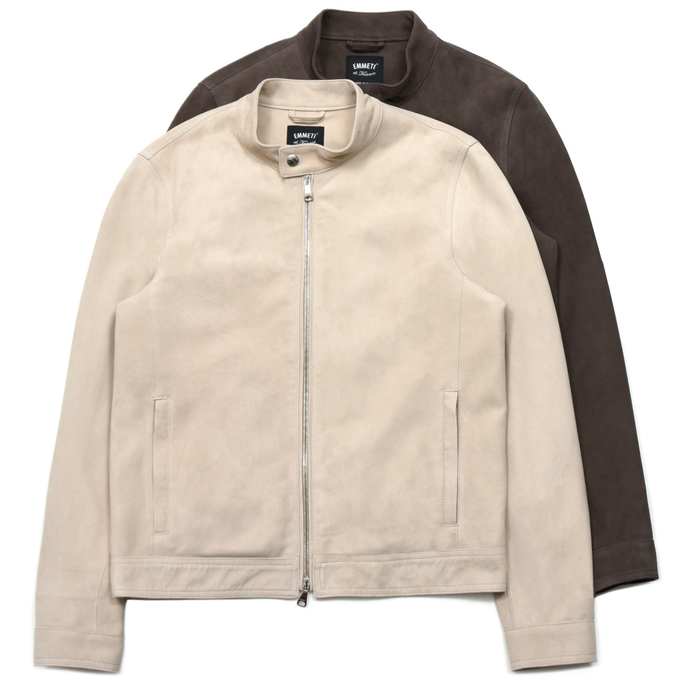 EMMETI / エンメティ<br>JURI ユリ ゴートスエード シングルライダース 74261002013