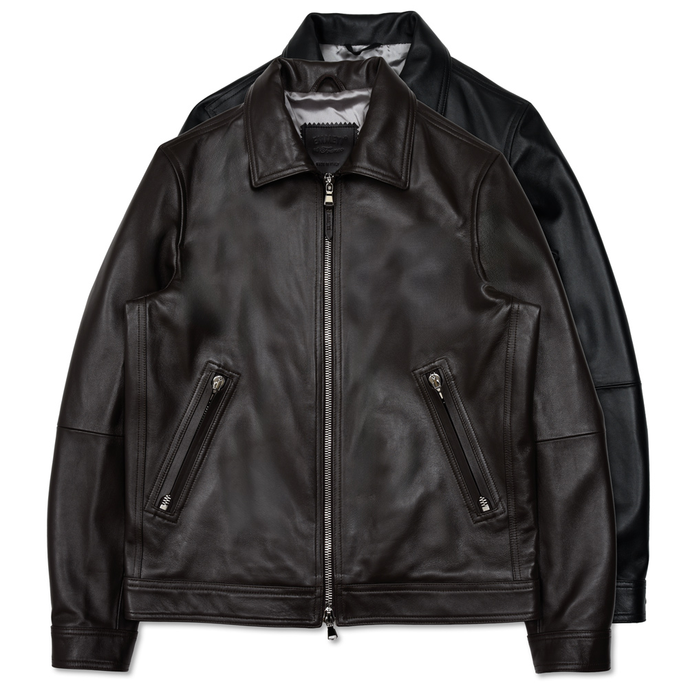 EMMETI / エンメティ<br> GIACOMO ジャコモ ナッパチェラータ ラムレザージャケット 74261003013