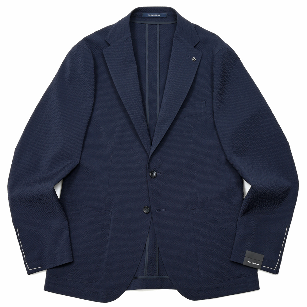 TAGLIATORE / タリアトーレ<br>A-DAKARダカール ストレッチウールシアサッカー2Bジャケット A-DAKAR22K14/550019 77061004011