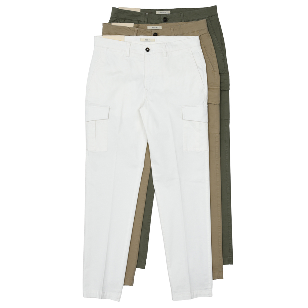 BRIGLIA1949 / ブリリア1949<br>ANNAPOLISアンナポリス ガーメントダイストレッチコットンカーゴパンツ ANNAB009 73061000006