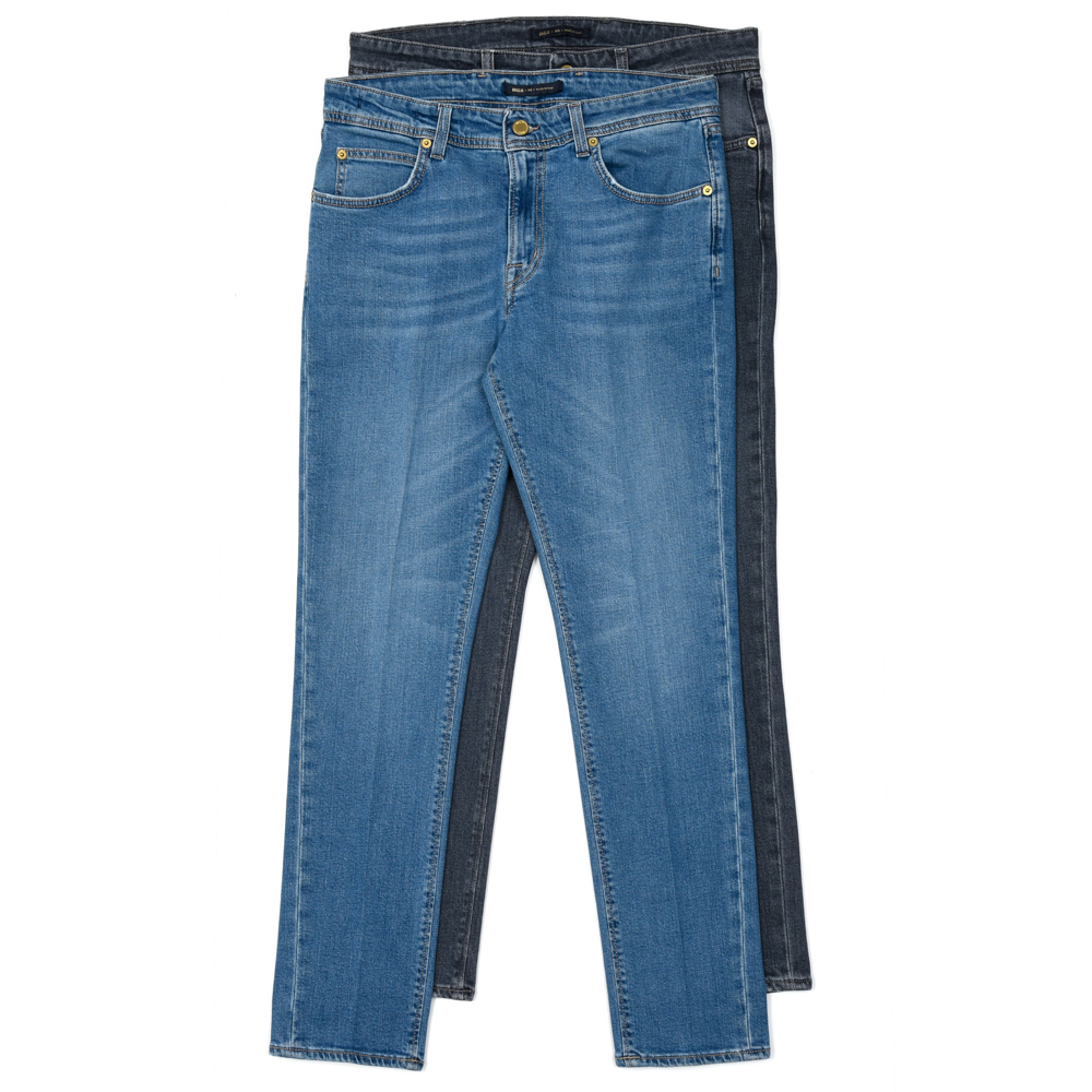 BRIGLIA1949 / ブリリア1949<br>RIBOTコットンストレッチスリムデニムパンツ RIBOTCB201 73061001006