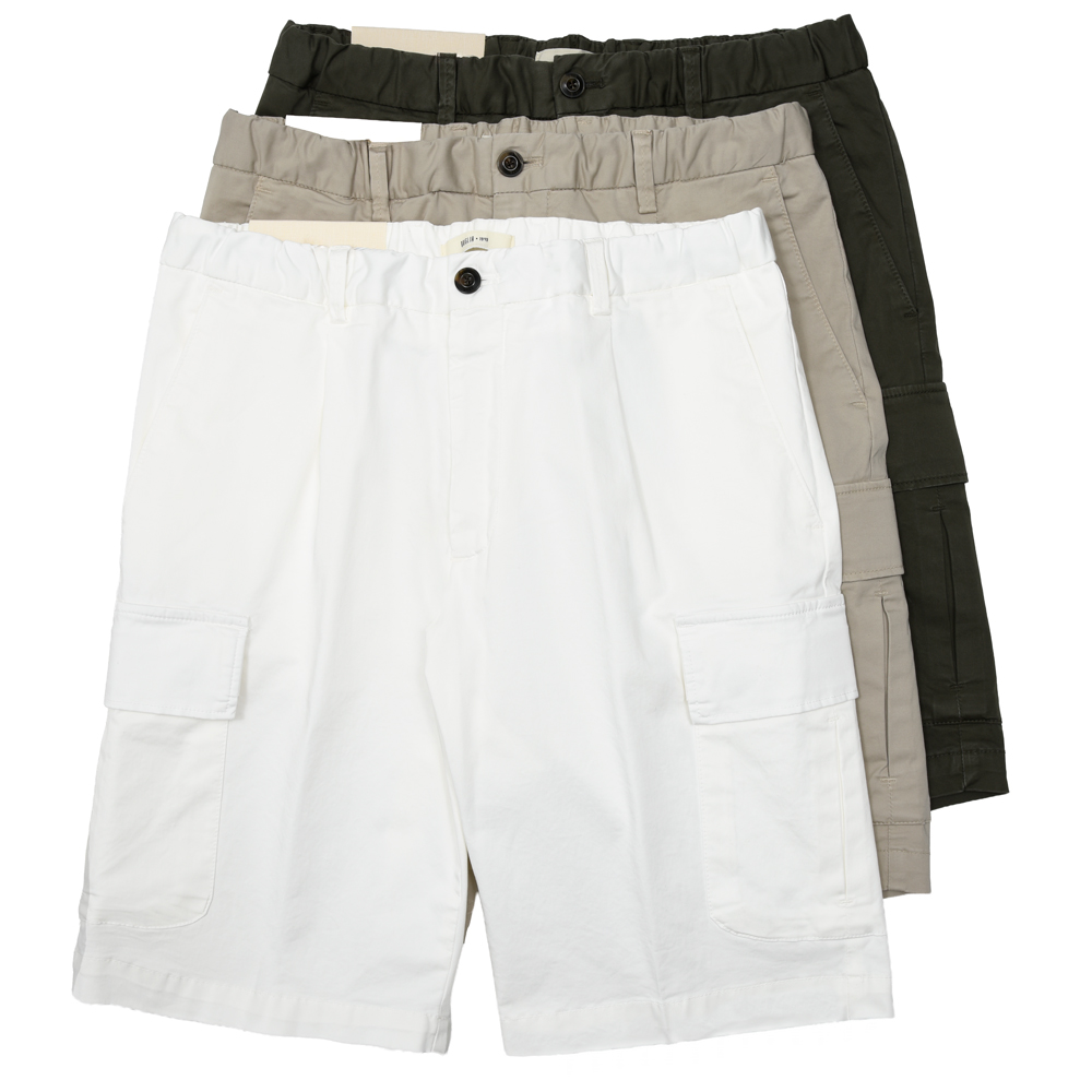 BRIGLIA1949 / ブリリア1949<br>NEWPORTニューポートストレッチコットンカーゴショーツ NEWP0009 73161001006