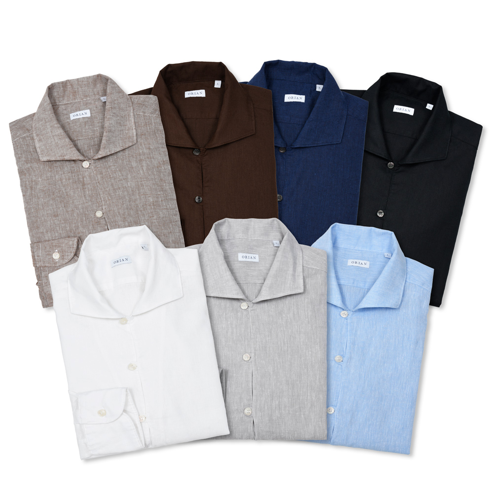 ORIAN シャツ ORIAN（オリアン）｜ORIAN / オリアンリネンプルオーバーシャツ 02U489