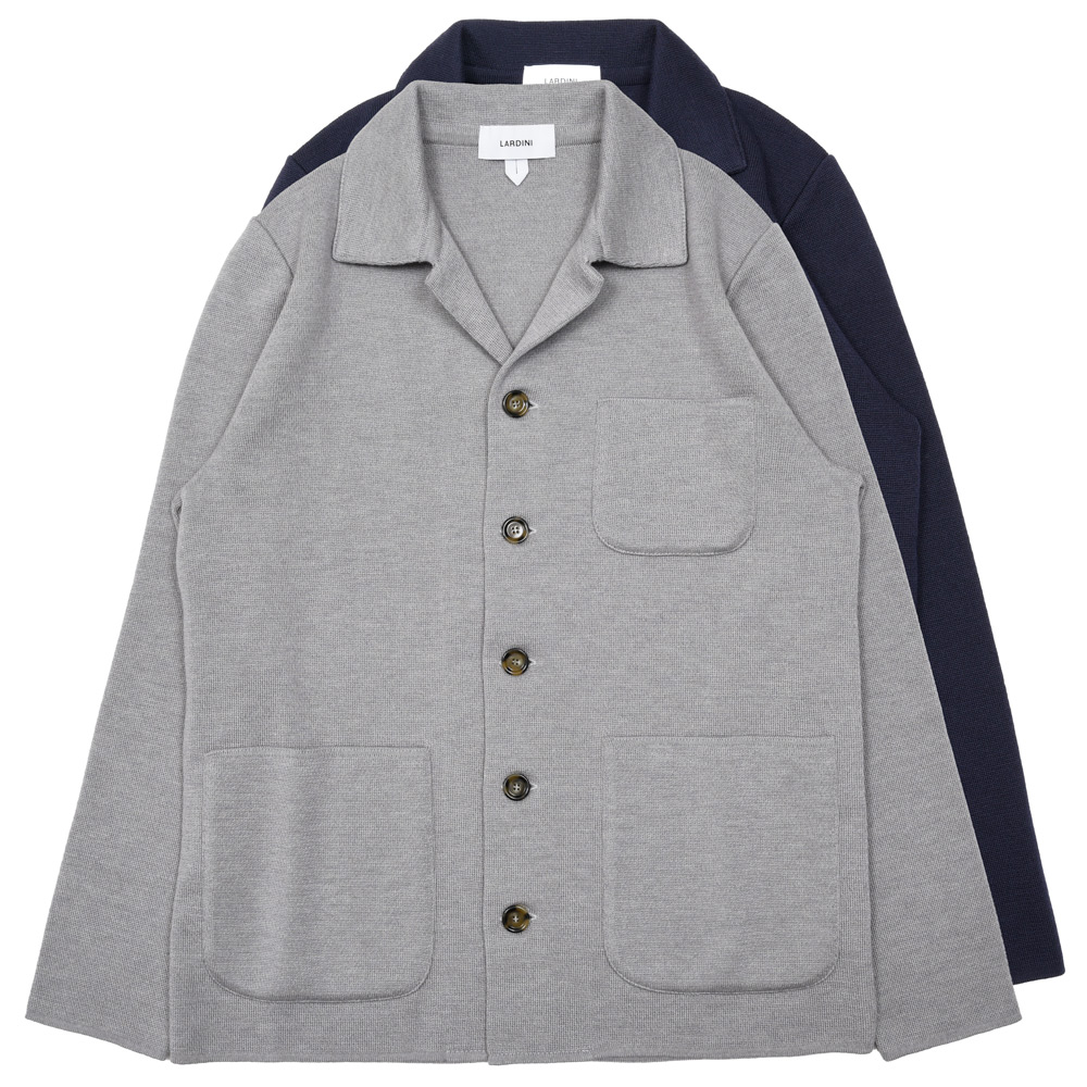 LARDINI / ラルディーニ<br>ウールカバーオールニットジャケット 6216-ALJM915000 76062000006