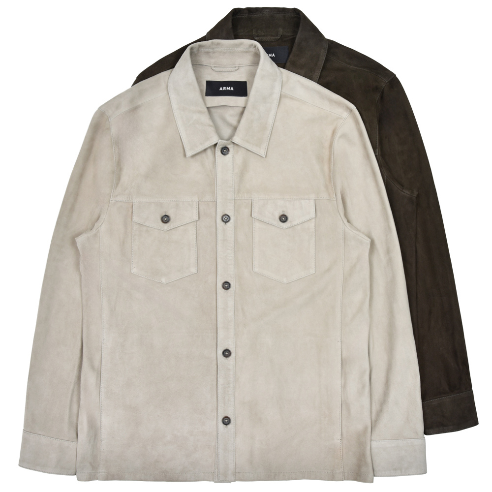 ARMA / アルマ<br>ゴートスエードシャツブルゾン DEX 74252000011